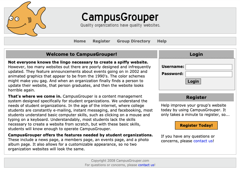CampusGrouper Screenshot